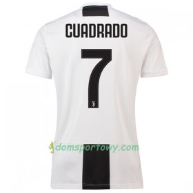 Koszulka Juventus Cuadrado 7 Domowe Koszulki Piłkarskie 2018-2019 Krótki Rękaw